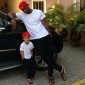 Peter okoye and son